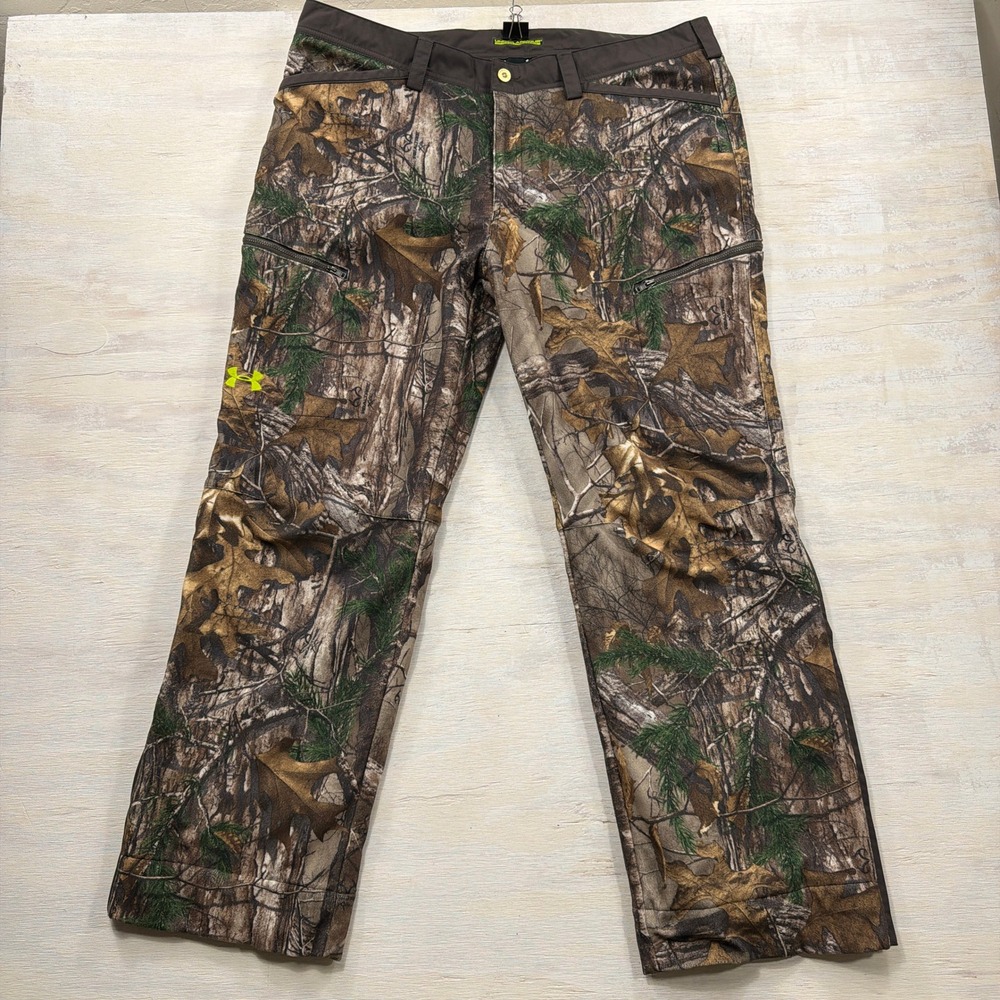 Under Armour Pants Scent Control ColdGear 40 Realtree Xtra Camo Hunting Mens